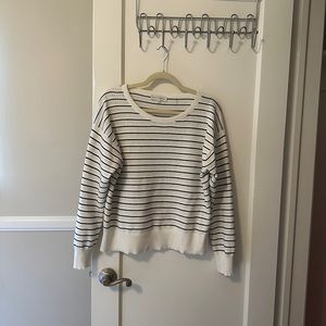Woman’s M White and Warren striped sweater